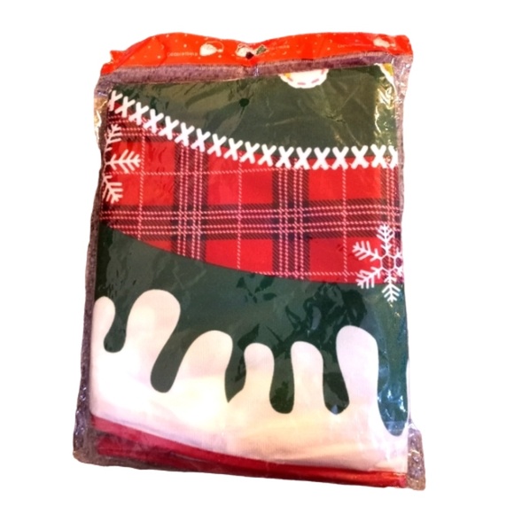 Christmas Tree Skirt Red Xmas Tree Ornaments 36 Inches Rustic White Tree Skirt - Picture 3 of 9